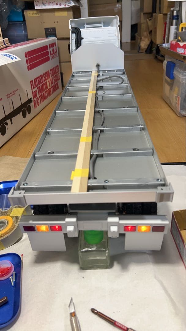タミヤ セミトレーラー フラットベッド 新品 テスト済み