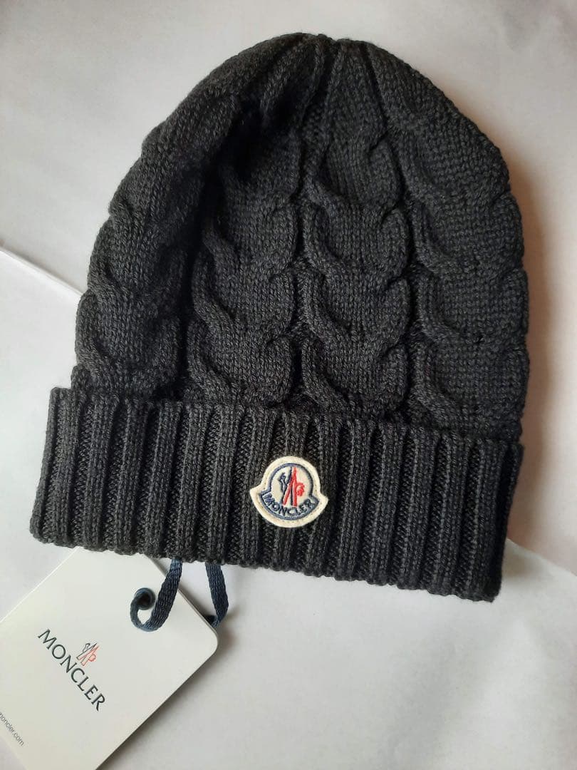 ⭐️新品 MONCLER ニット帽 ブラック Lサイズ 大人OK
