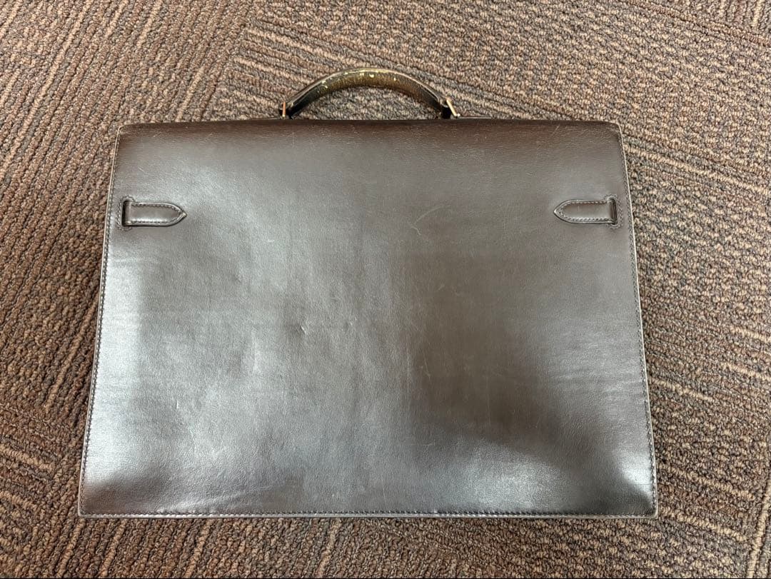 上*司様 エルメス　レザー ビジネスバッグ