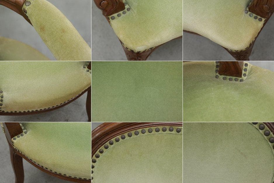 クラシカル ロココ 猫脚 アームチェア ダイニングチェア アンティーク 2