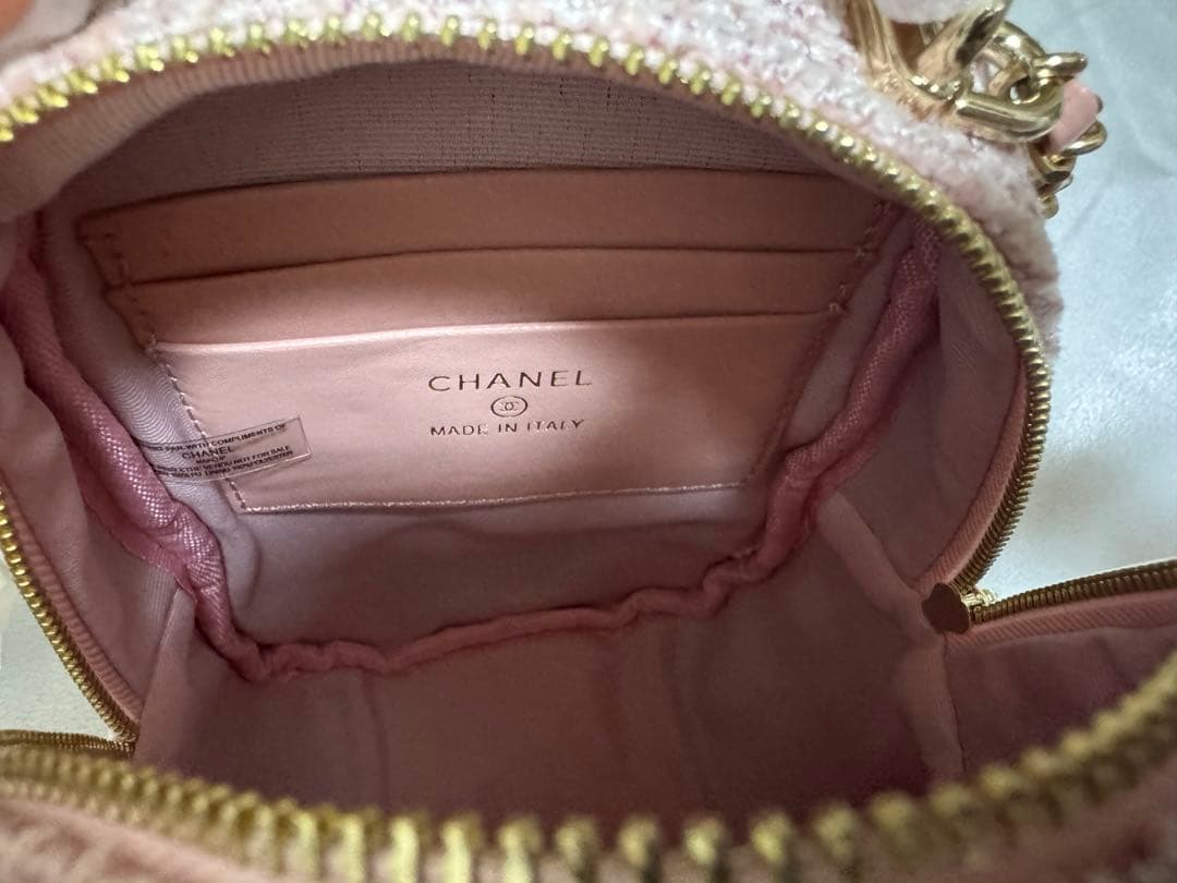 m*a様 シャネル　ノベルティ リュック ゴールド金具　ツイード　ピンク
