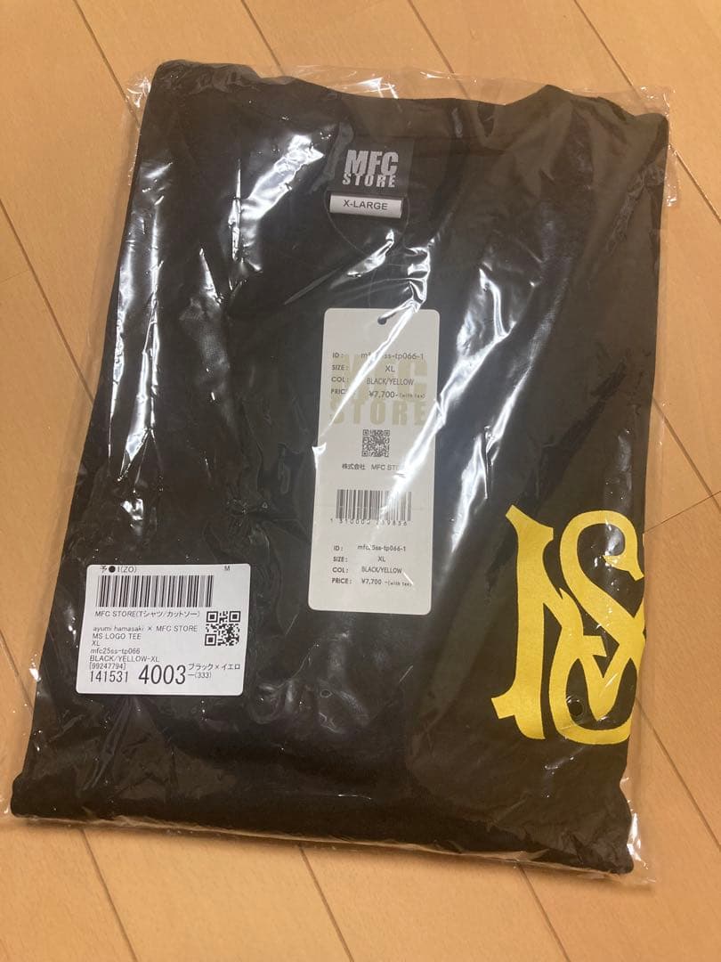 浜崎あゆみ×MFC STOREコラボTシャツ　BLACK×yellow XL