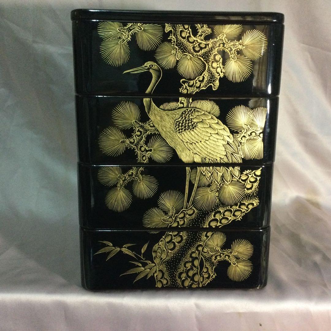 重箱本漆箱蓋2枚付きーNO511・お宝クラスの最高品物です。