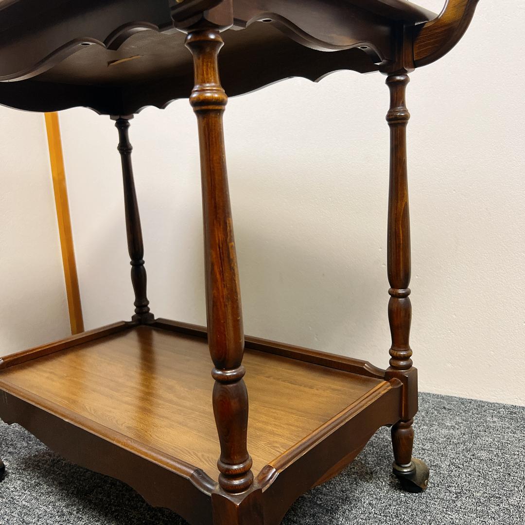 稀少 オールド カリモク ワゴン キッチンワゴン テーブル キャスター付