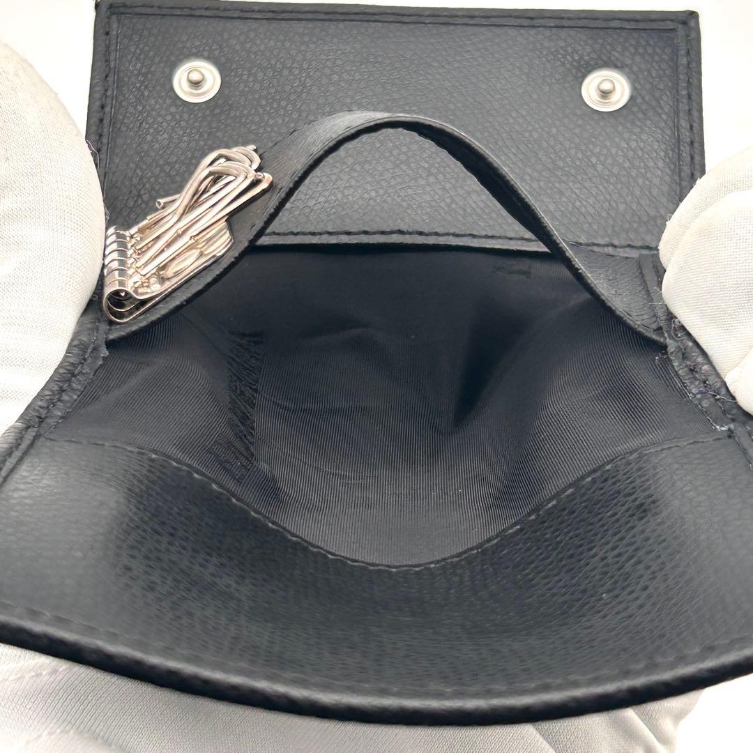 美品✨ EMPORIO ARMANI アルマーニ 6連 キーケース ブラック