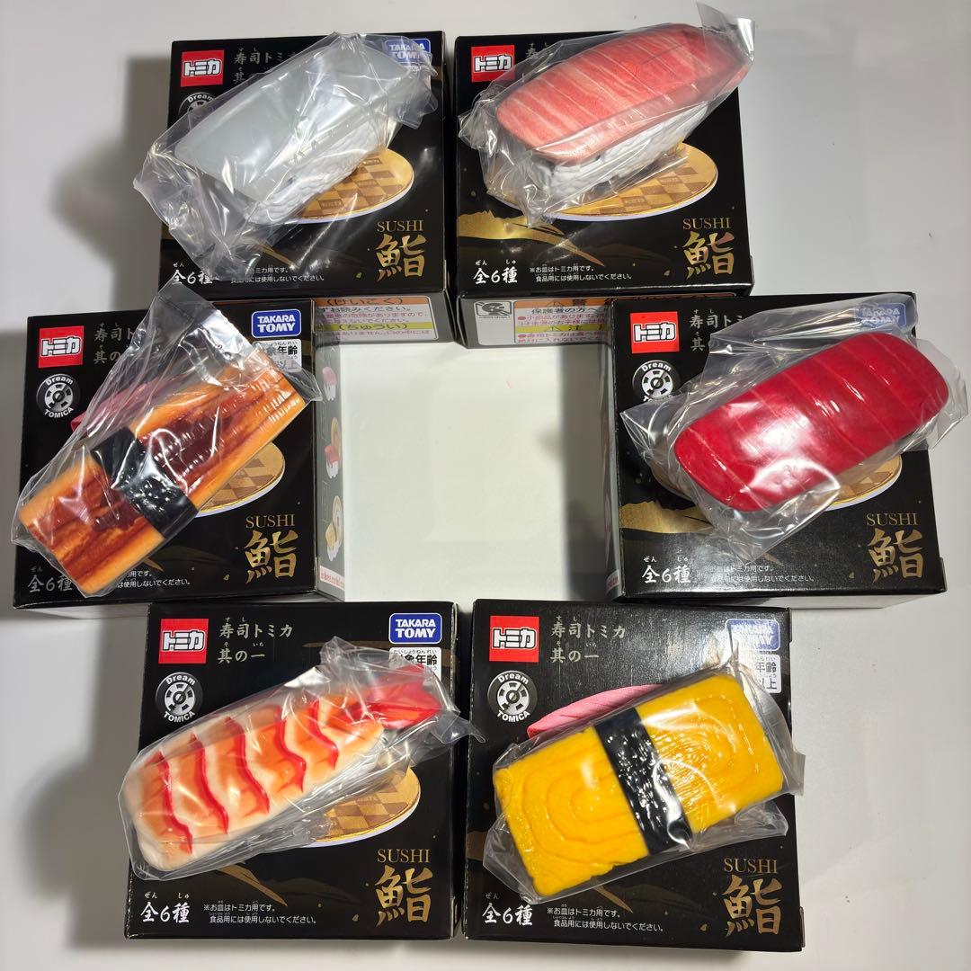 全6種盛り合わせ 寿司トミカ 其の一 タカラトミー 新品