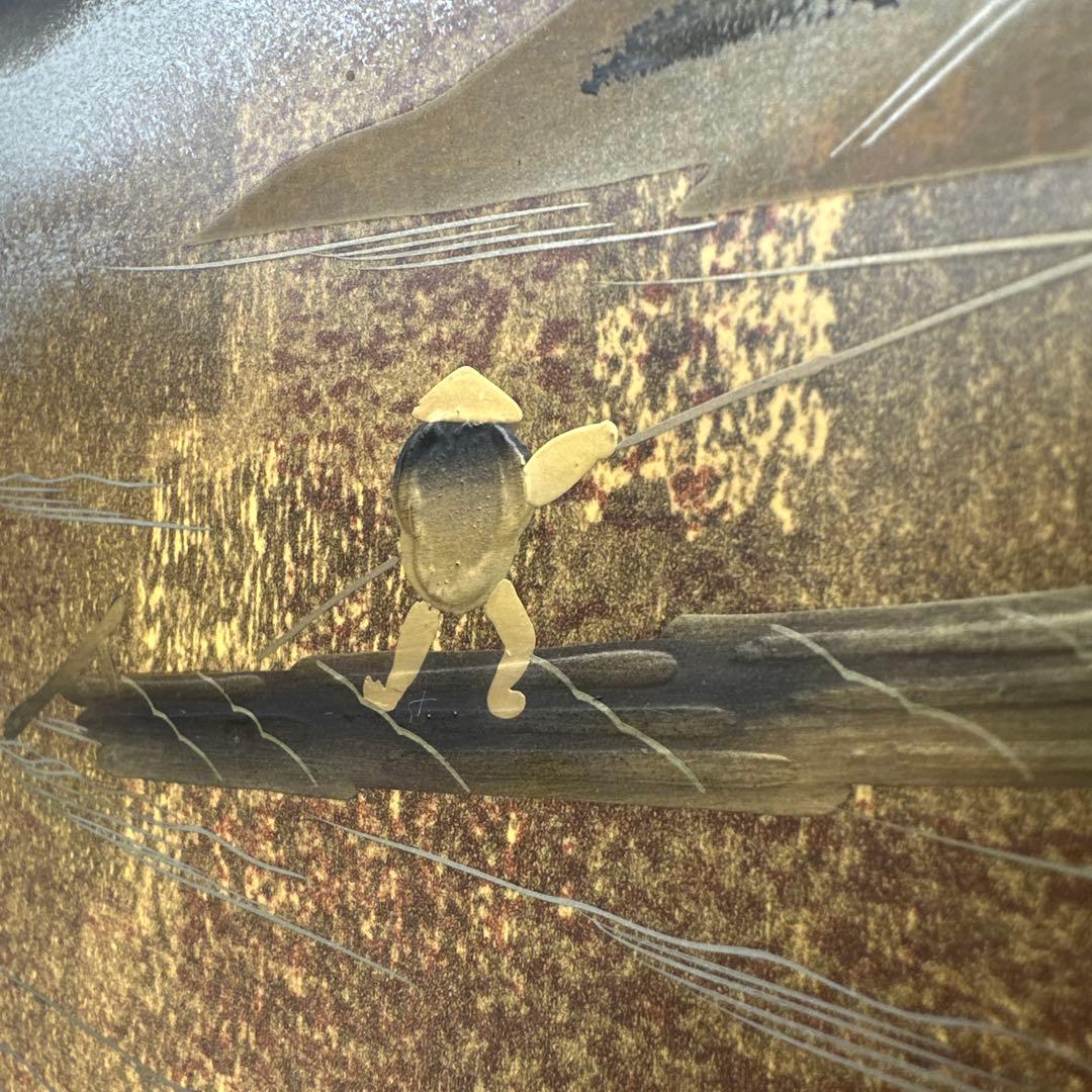 茶棚 茶箪笥 蒔絵 金彩 豪華 金厚塗り 立体感 重厚感 銘：玉水 螺鈿iso※