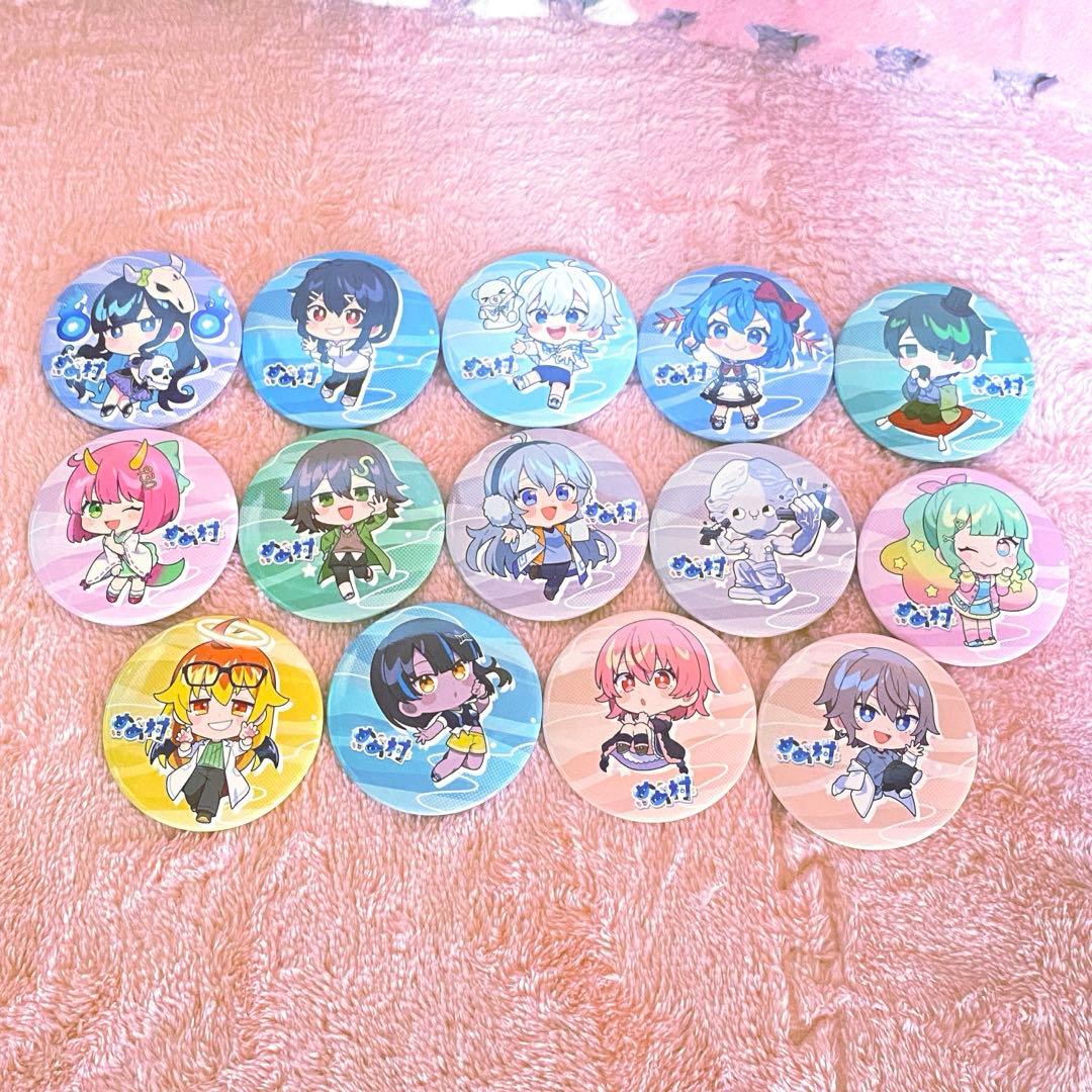 めめ村 POPUPストア ミニキャラver 缶バッジ 14個コンプリートセット