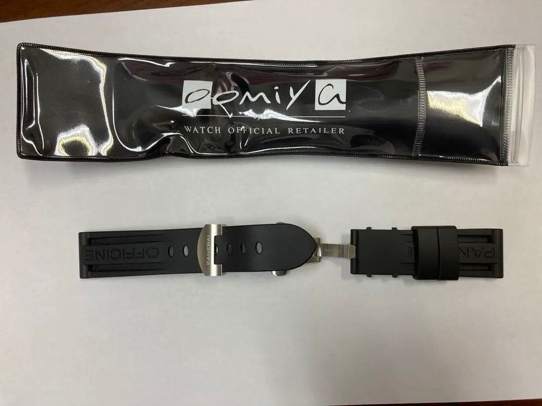 スピーク　パネライ ラバーベルト Dバックル 純正 PANERAI