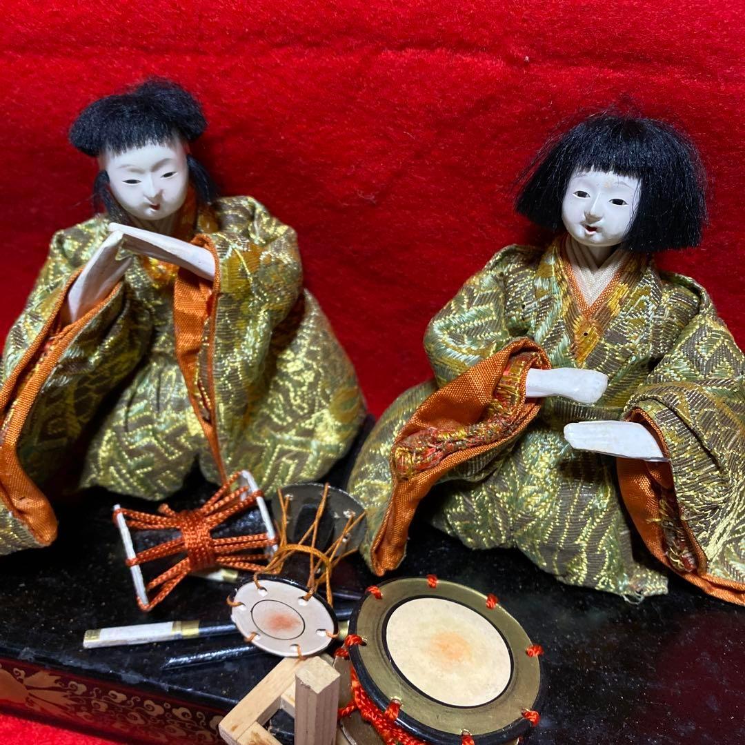 雛祭り　古い雛人形　１５体　お道具も　小さな　芥子雛　明治　大正戦前