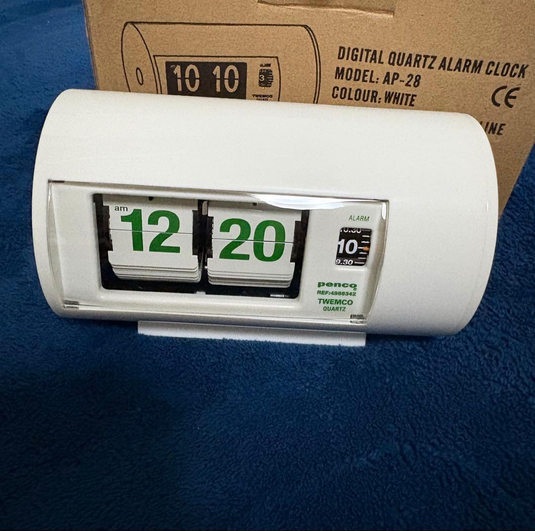 TWEMCO × penco パタパタ時計 AP-28 ホワイト