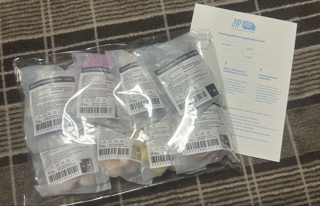 スキズ　5'CLOCK skzooマイクロキーリングコンプ