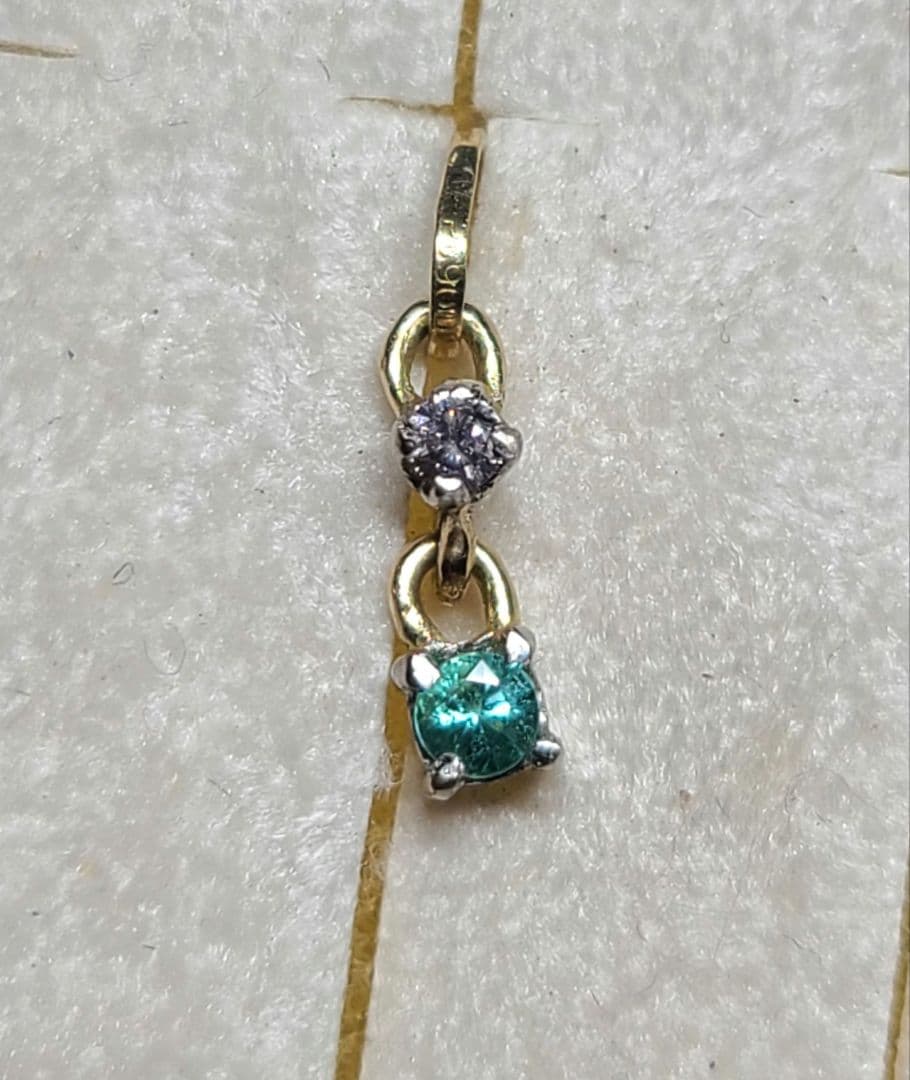 高品質★バターリャパライバトルマリン&ピンクダイヤモンドペンダントPt18金★