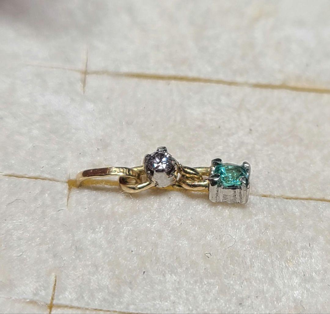 高品質★バターリャパライバトルマリン&ピンクダイヤモンドペンダントPt18金★