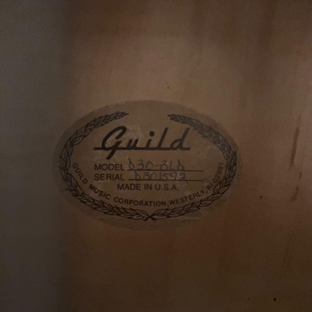 【最終価格】GUILD D-30 1993年製　ビンテージ ギルド