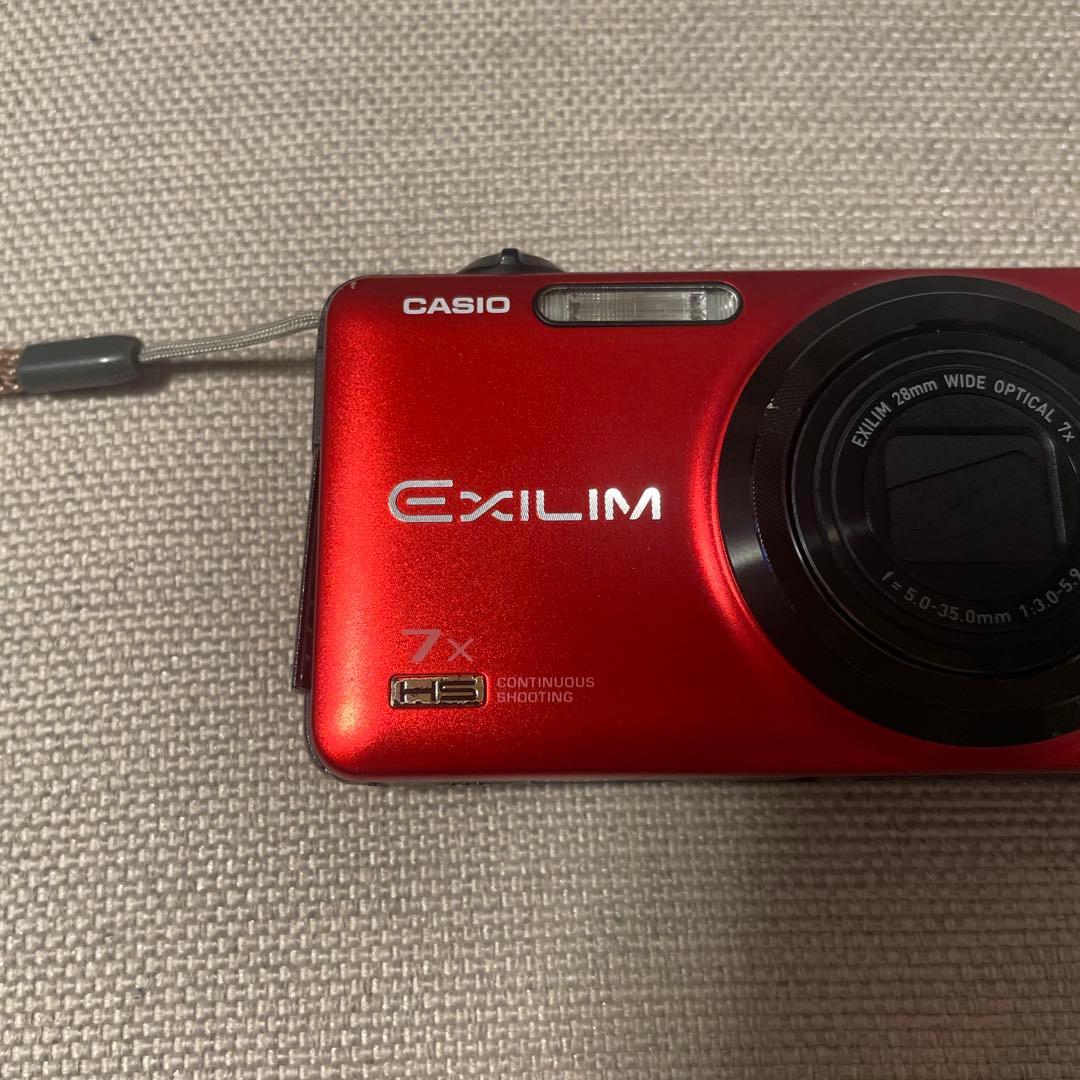 CASIO EXILIM EX-FC200S レッド　デジカメ