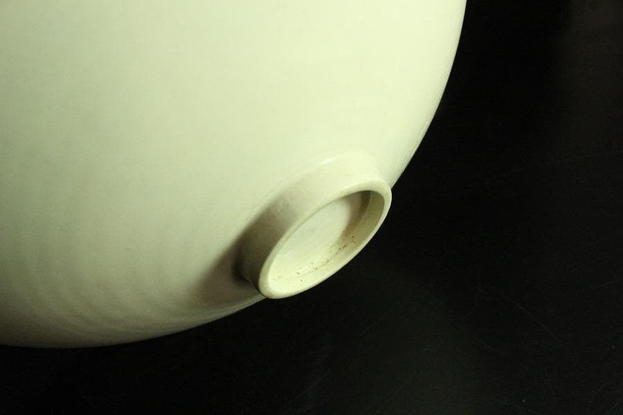 中国美術 白磁 蓮花魚紋 大碗(K-A403)