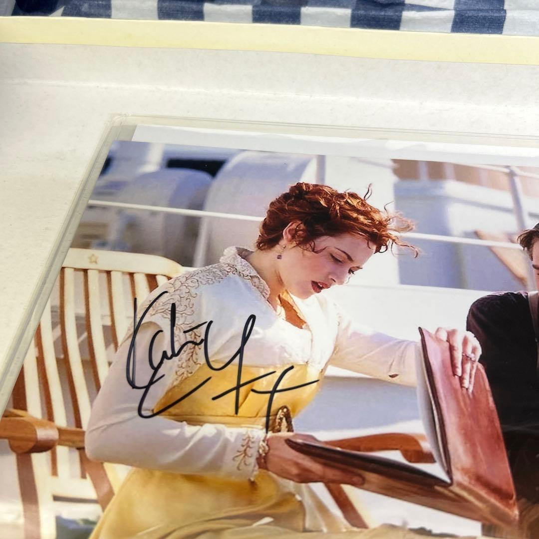 レオナルドディカプリオ&ケイトウィンスレット 直筆サイン入りフォト タイタニック