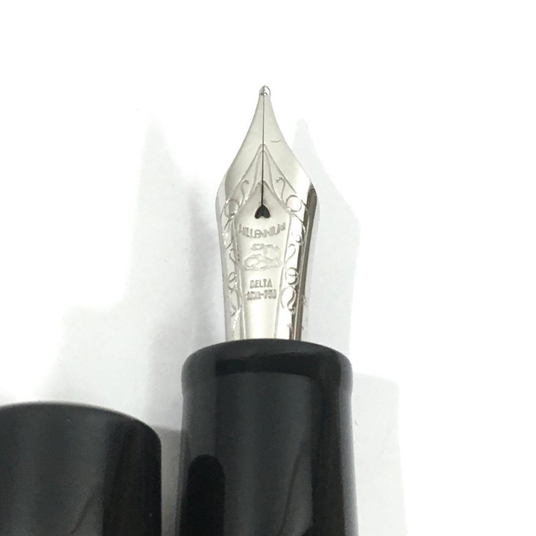 ○未使用品！ デルタ ドルチェビータ ミレニアム ミディアム M 万年筆 18金