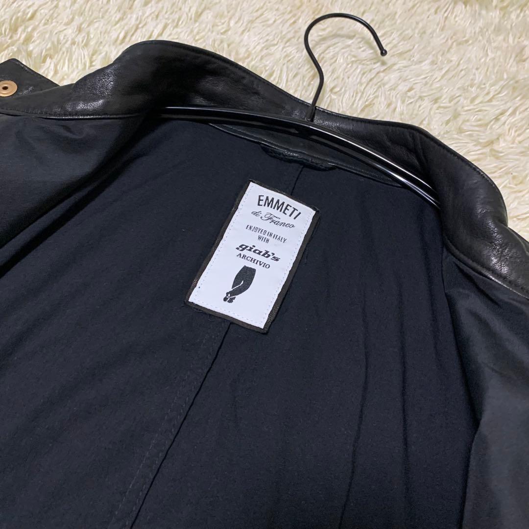 EMMETI giab’s ARCHIVIO シングルライダース 46 黒