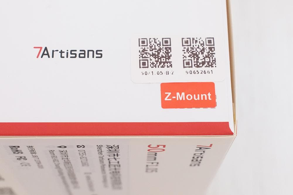 美品 七工匠 7Artisans 50mm F1.05 ニコン Zマウント