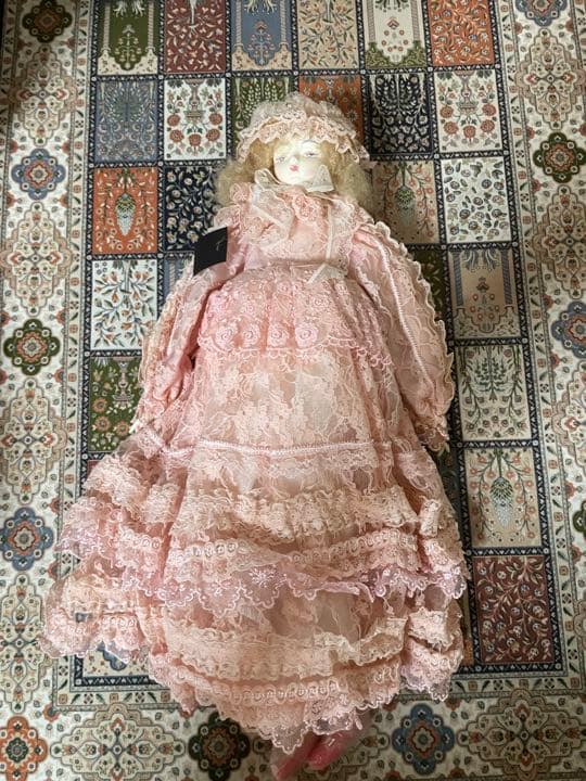 フランス人形　ビスクドール　着せ替え人形　タグ付