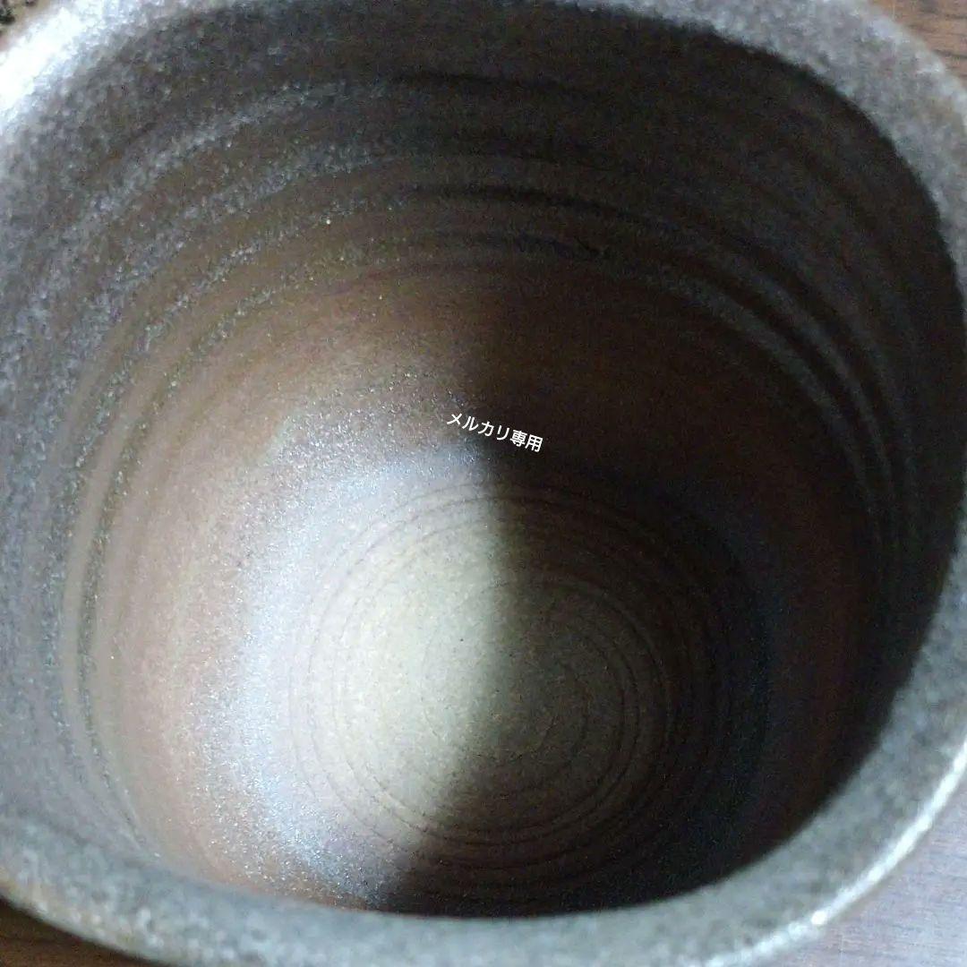 【米陀　寛】瑠璃鳥図象篏筆筒　✰新品✰共箱付き