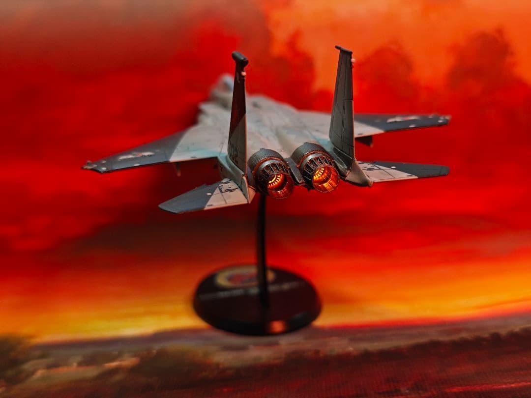 1/144 電飾改造 完成品 F-15c PLSL付き サイファー 円卓の鬼神