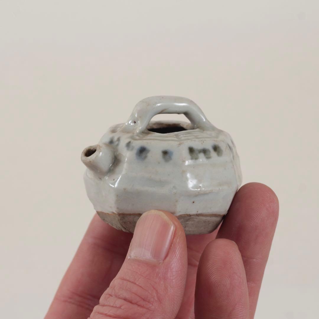 染付 八角 水滴 古道具 アンティーク 文具