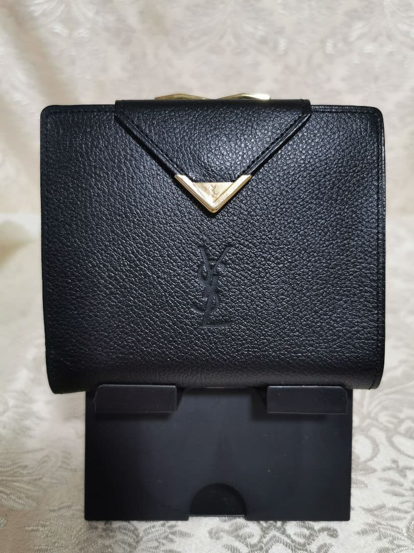 未使用　イブサンローラン ガマ口 二つ折り財布