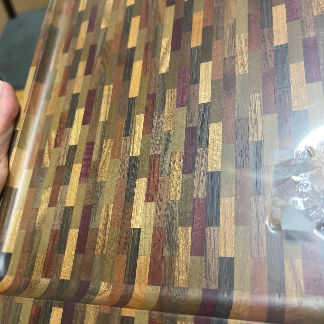 寄木細工 箱根細工 お盆 トレイ 大皿 角盆 無垢 天然木 工芸品