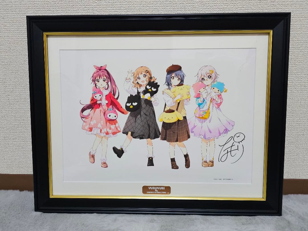 ゆるゆり 生徒会 サイン入りアートグラフ サンリオコラボ