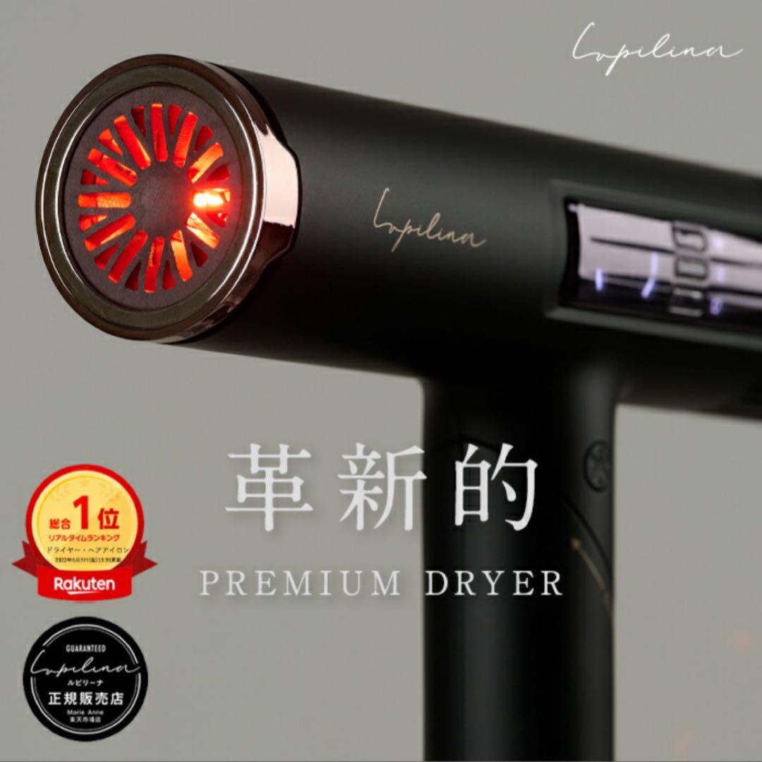 Lupilina ルピリーナ 折りたたみ式 マイナスイオン ドライヤー ブラック