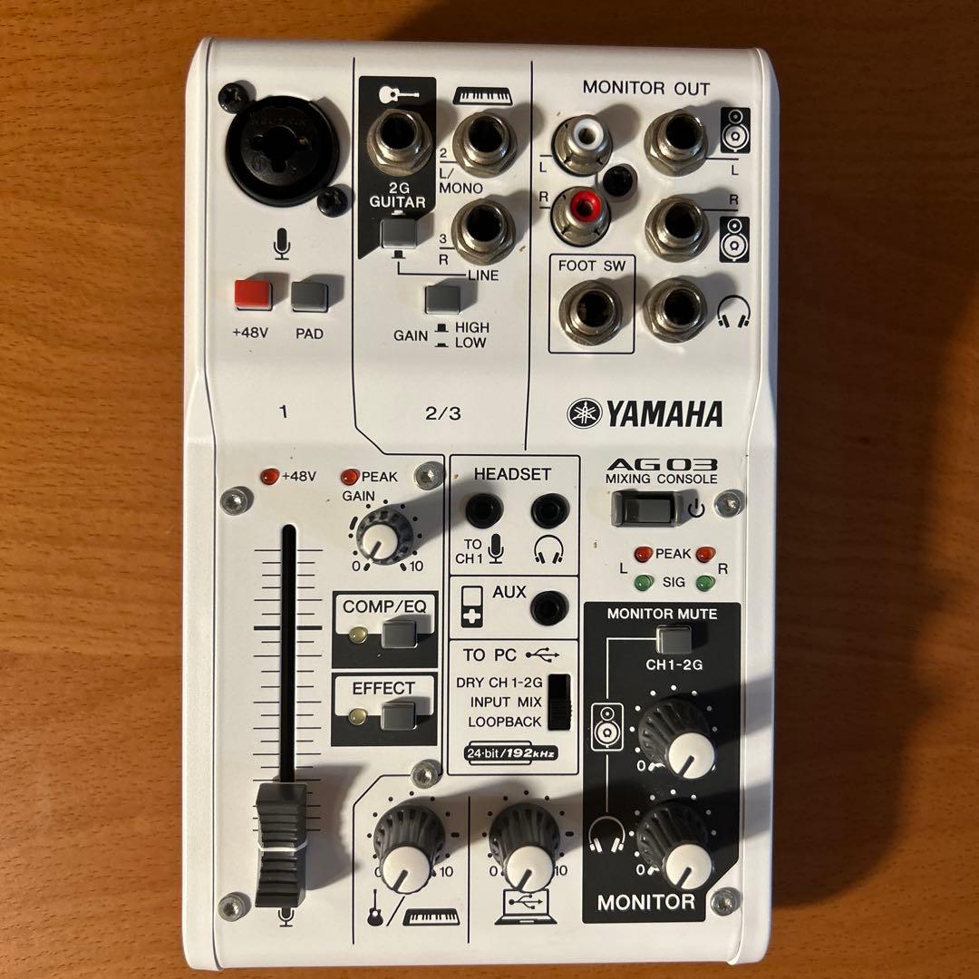 YAMAHA AG03 ミキシングコンソール