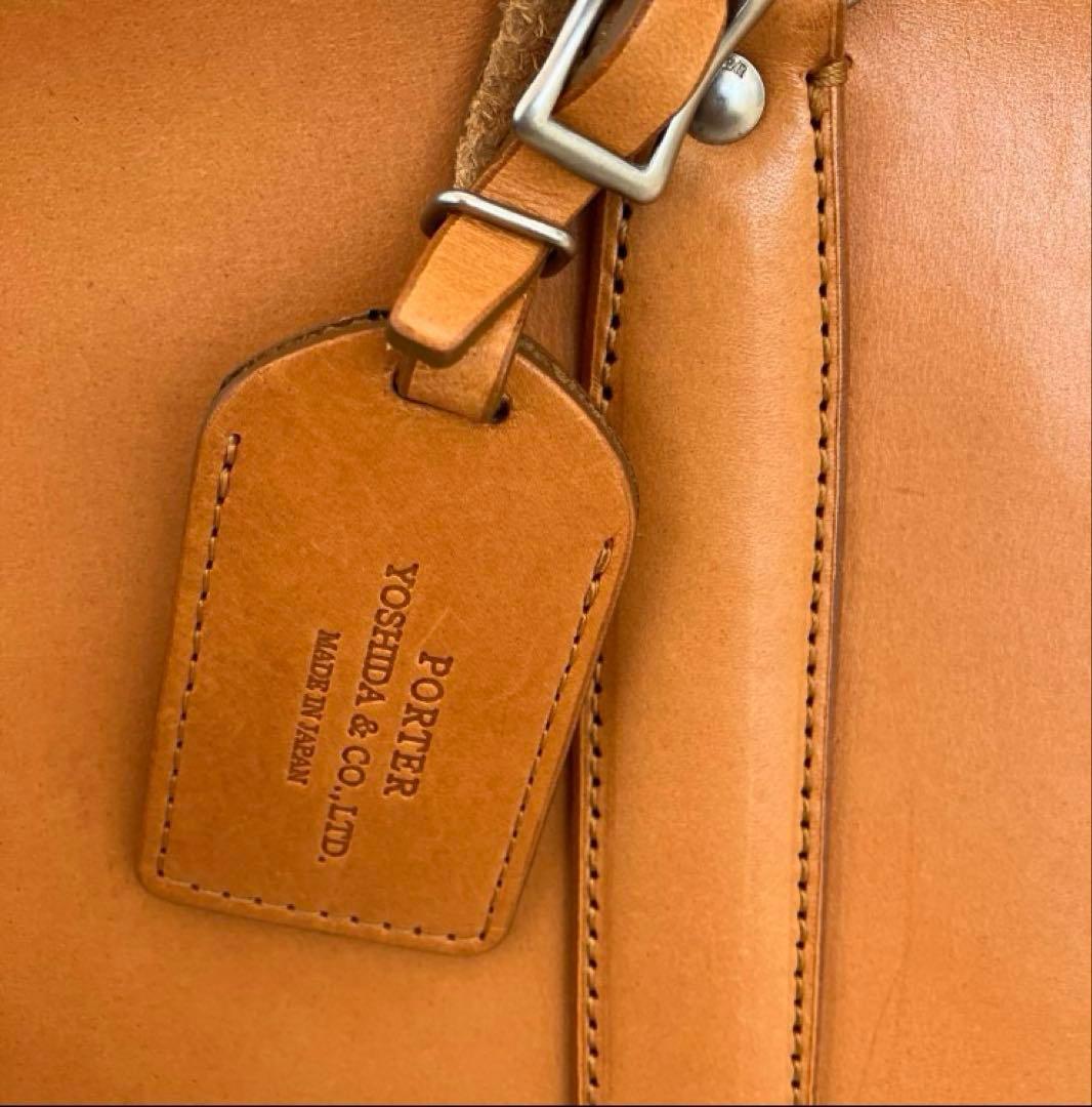 ブ*ジ様 PORTER レザー トートバッグ キャメル