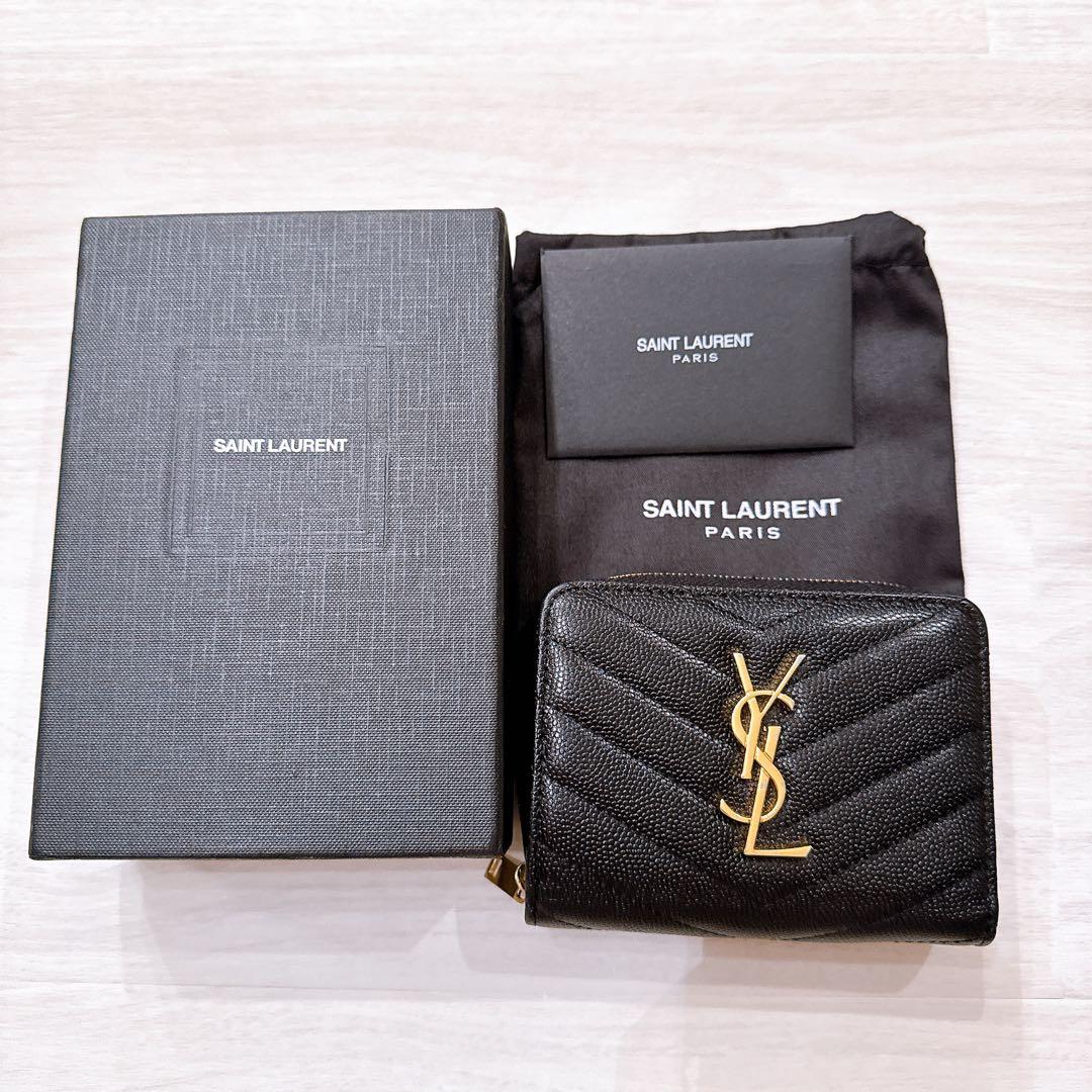 二つ折り財布 ブラック 箱付き