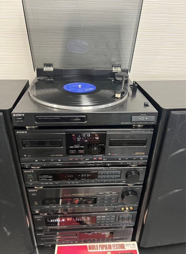 内蔵ブルーツゥース変更可能SONYリバティLBT-V750中古動作品レコード付き