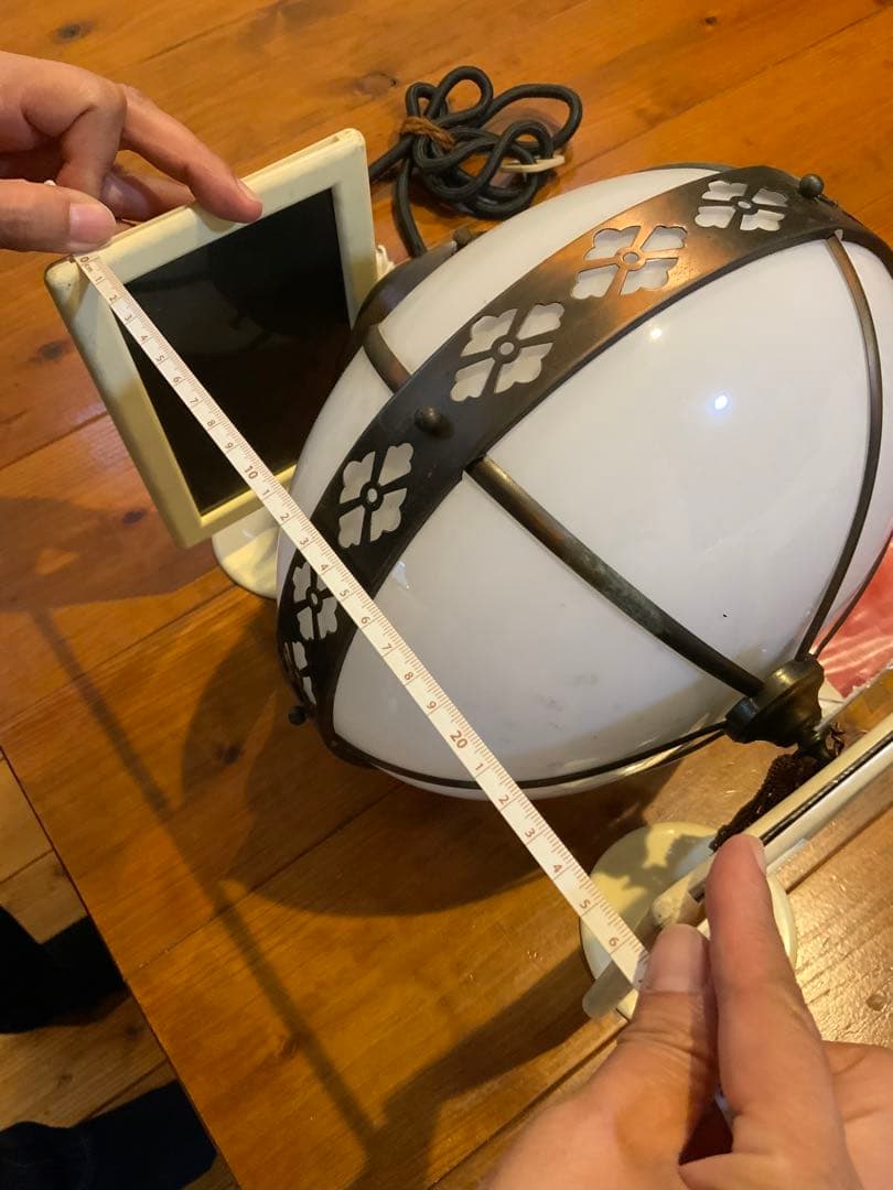 古い照明　電笠　ランプシェード　乳白色　アンティーク　昭和レトロ　大正ロマン