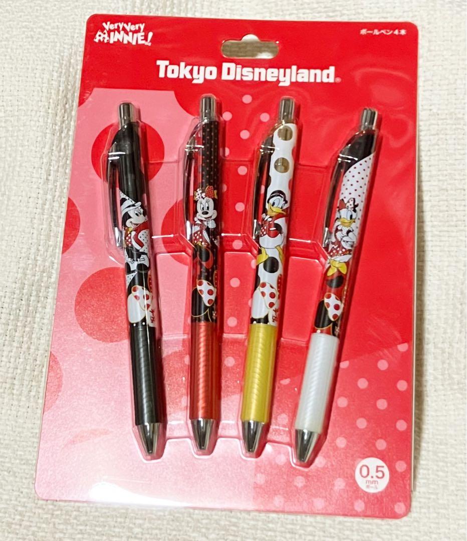 ディズニーリゾート　ベリーベリーミニー　ボールペン4本セット　おまけ付き