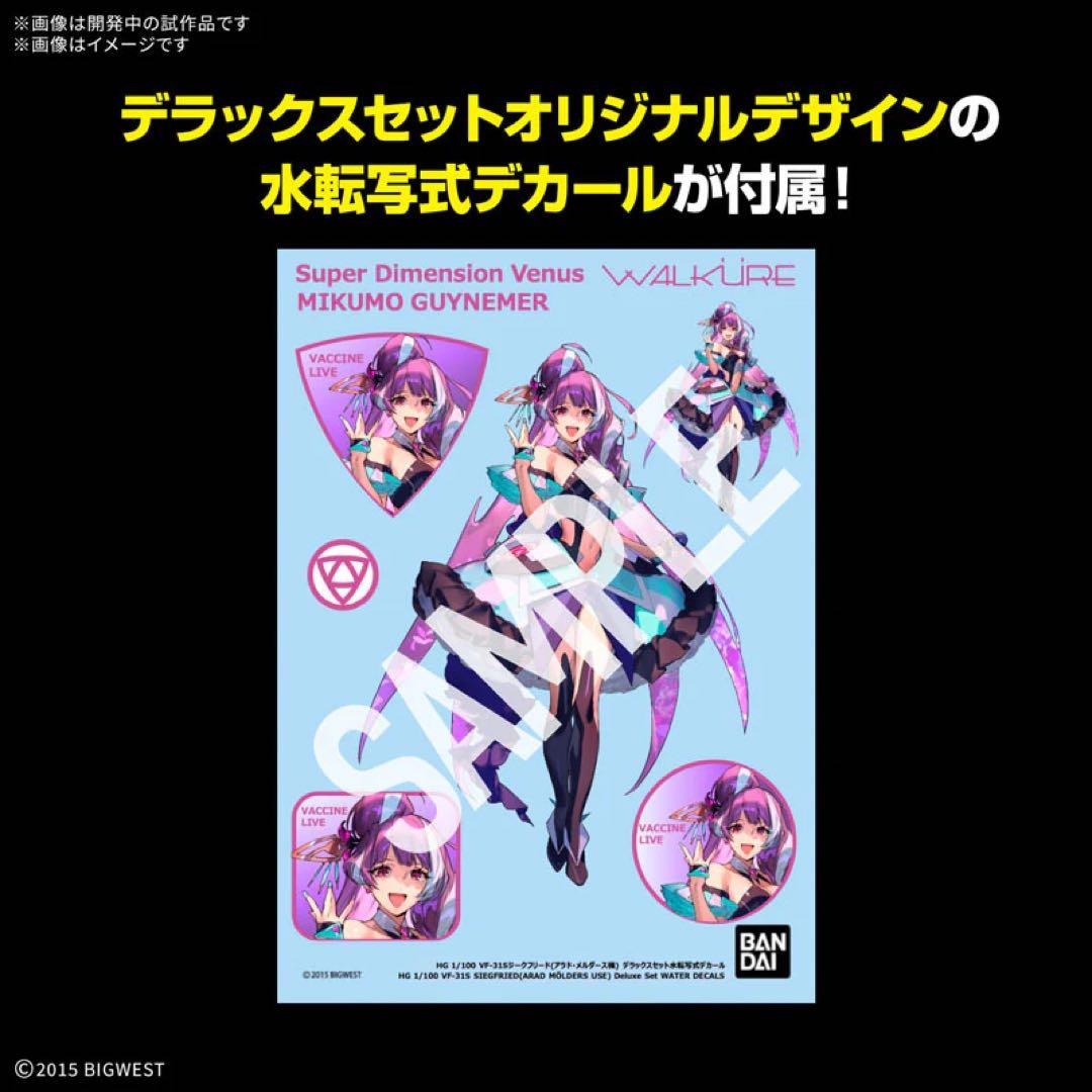 HG VF-31S ジークフリード【アラド・メルダース】デラックス・デカール付き