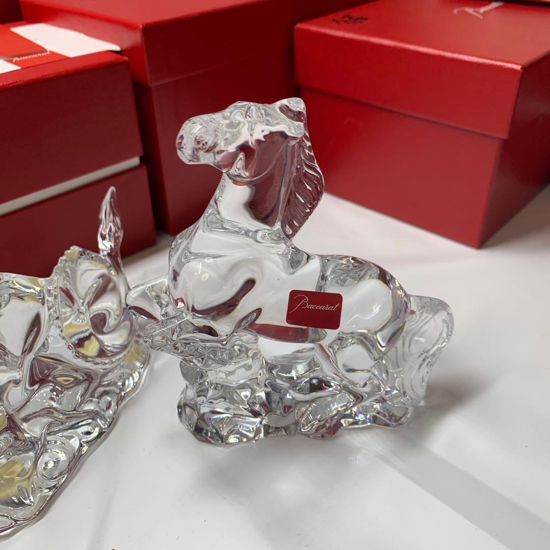超美品　バカラ　十二支セット　クリスタルガラス 　干支の置物　12点セット箱あり