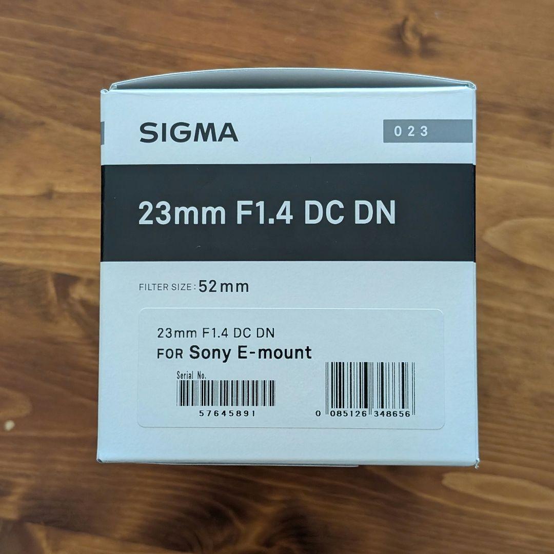 【美品】SIGMA 23mm F1.4 DC DN Eマウント