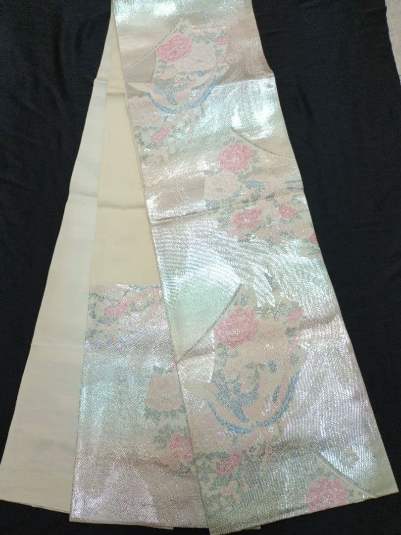 979　半額セール　正絹　三越お誂え　一つ紋　ピンク系　訪問着　4点フルセット