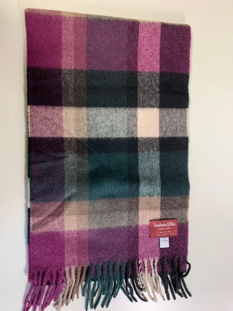 Joshua Ellis チェック柄 マフラー