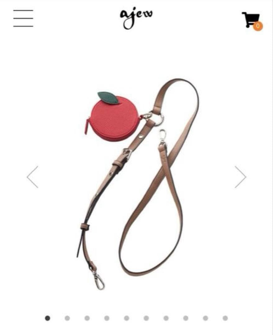 新品☆ familiar × ajew コラボ　カラビナショルダー　ファミリア