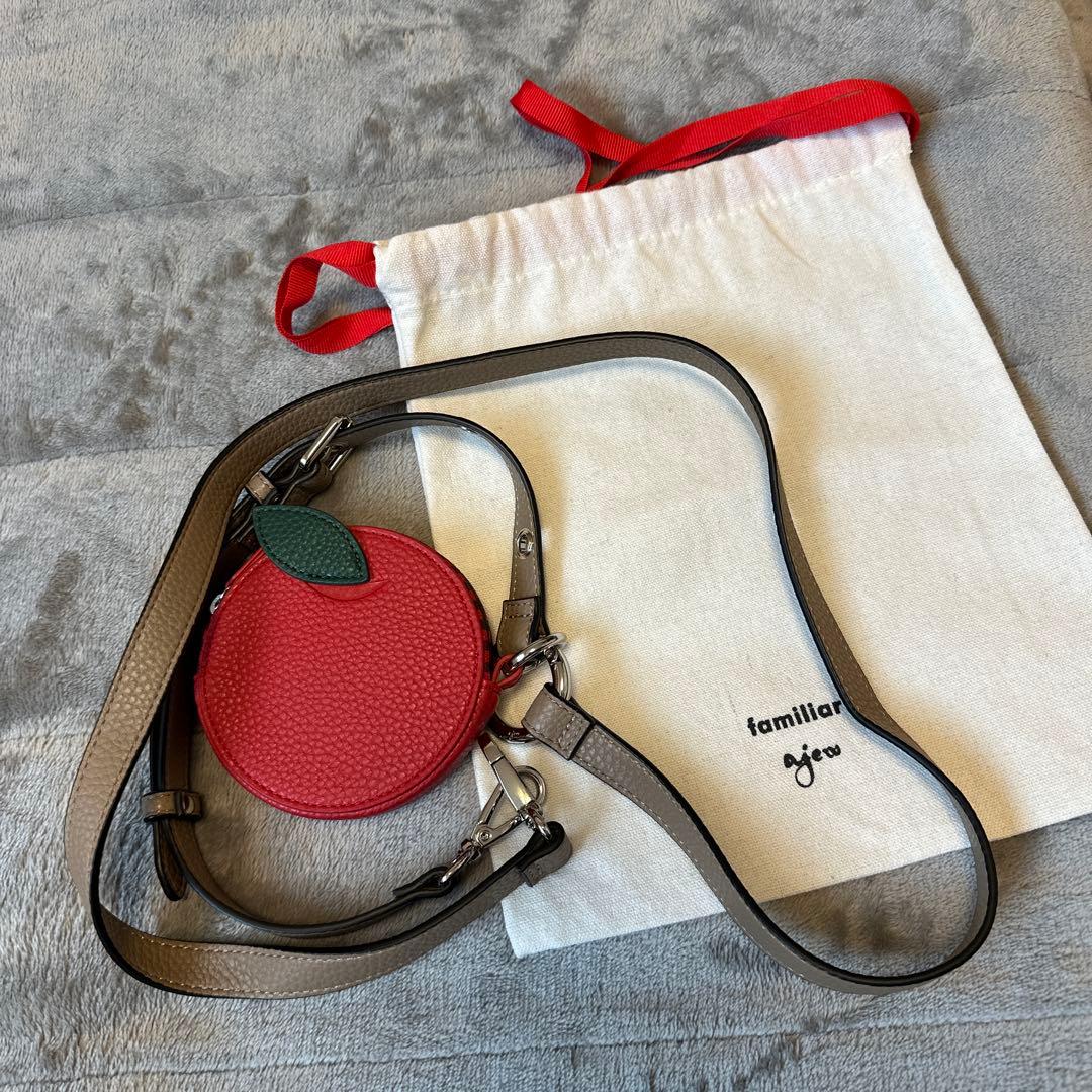 新品☆ familiar × ajew コラボ　カラビナショルダー　ファミリア