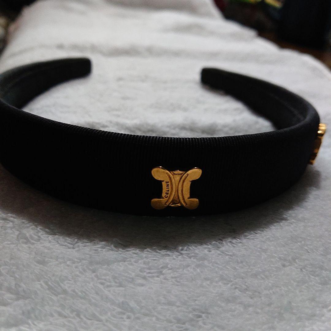 希少セリーヌビィンテージカチューシャ黒