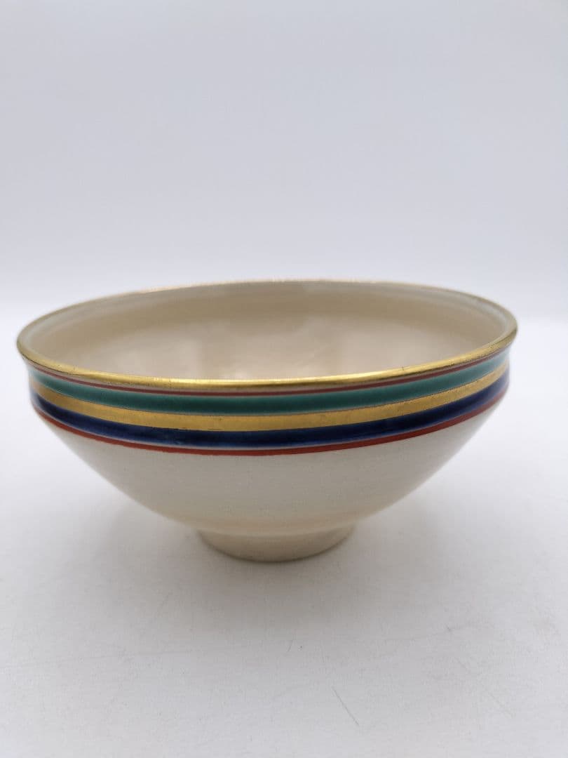 c774 数茶碗 独楽文 手塚桐鳳 10客 木箱 茶道具 古物