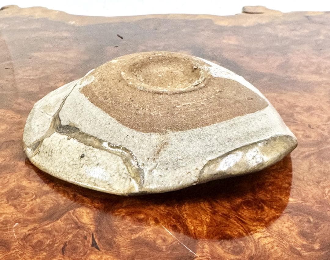 桃山時代 古唐津皿 発掘品 古茶碗 ウブ品 入手困難 骨董 時代物WWTT390