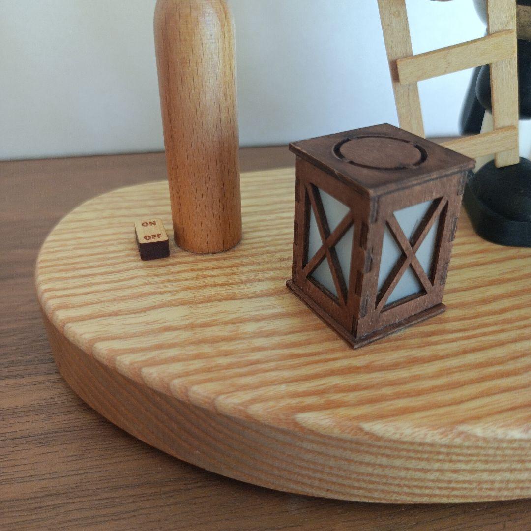 くるみ割り人形〈煙突掃除夫と街灯〉リヒャルトグレーザー ザイフェン ランプ付置物